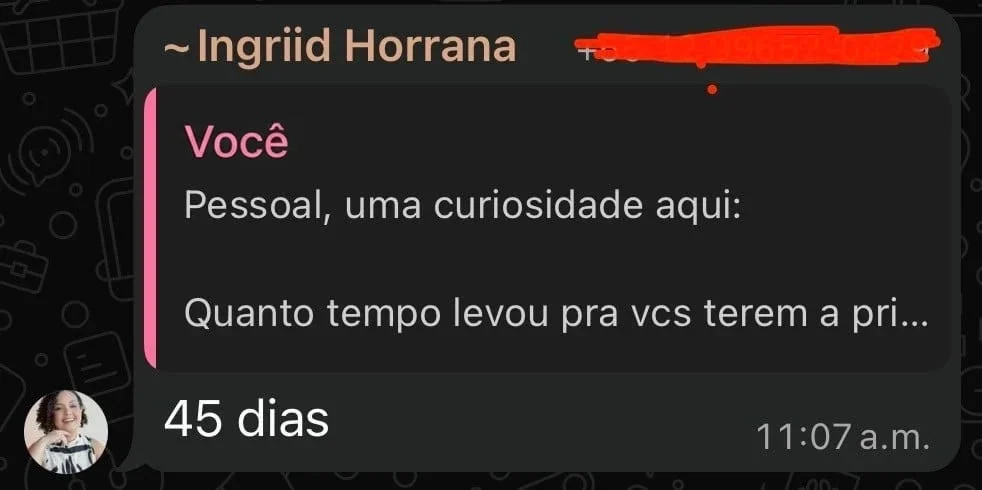 Depoimento Ingrid