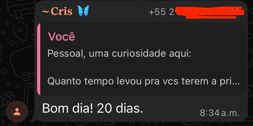 Depoimento Cris